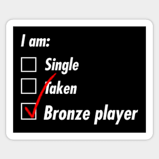 Single Taken Bronze player Sticker